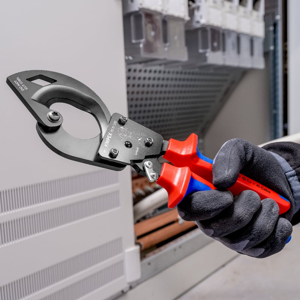 KNIPEX Ratcheting Cable Cutter, 250mm