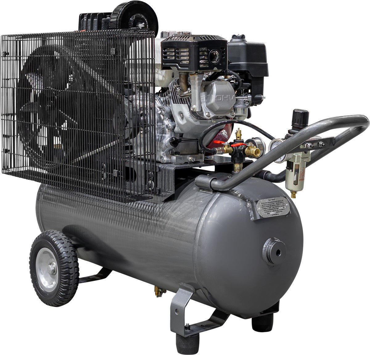 BE 70L Air Compressor - 6.5hp Petrol, Belt Drive | P7065-H