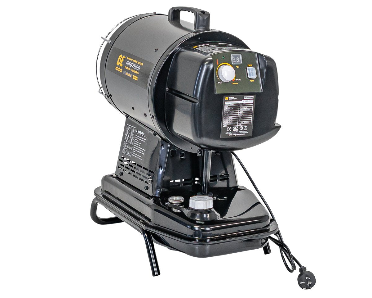 BE 20.5kW Diesel Radiant Heater - 70,000 BTU, Thermostat | HK070RD