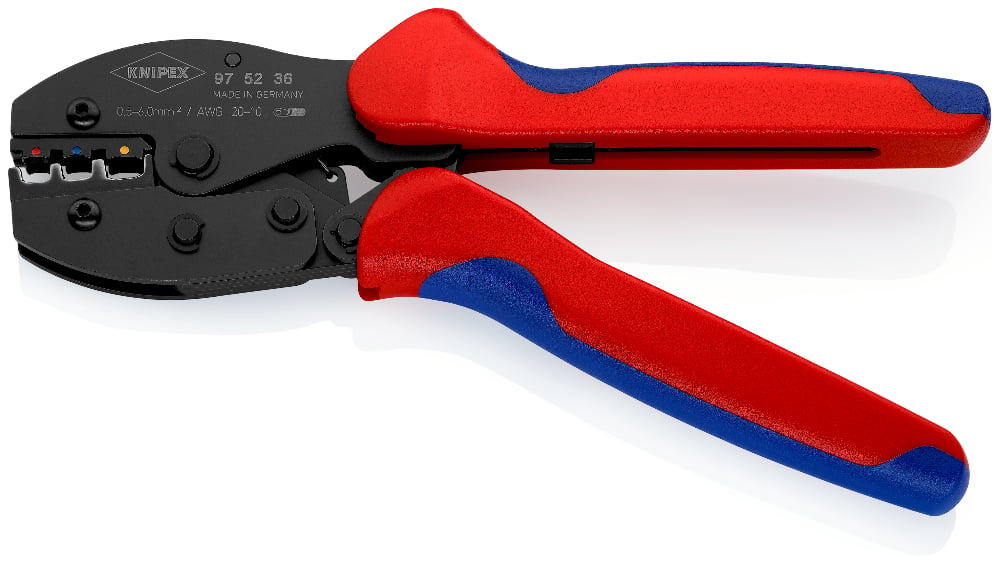 KNIPEX PreciForce Ratcheting Crimping Pliers 220mm for Insulated Terminals & Connectors