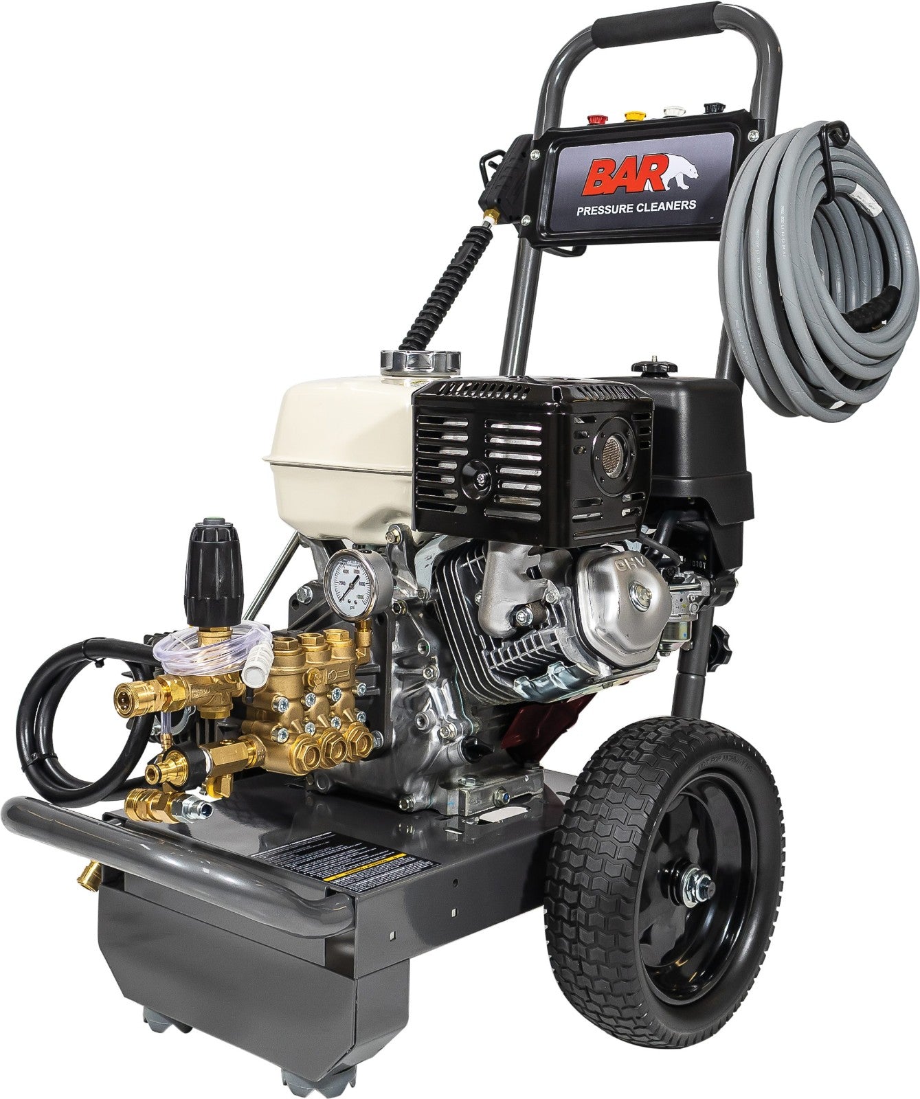 BE 4,000 PSI Petrol Pressure Washer - Honda GX390, Comet Pump, Trolley Frame | BAR4013C-H