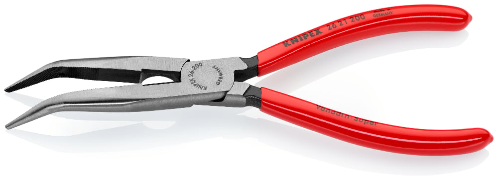 KNIPEX Pliers Long Nose 200mm Side Cut Bent