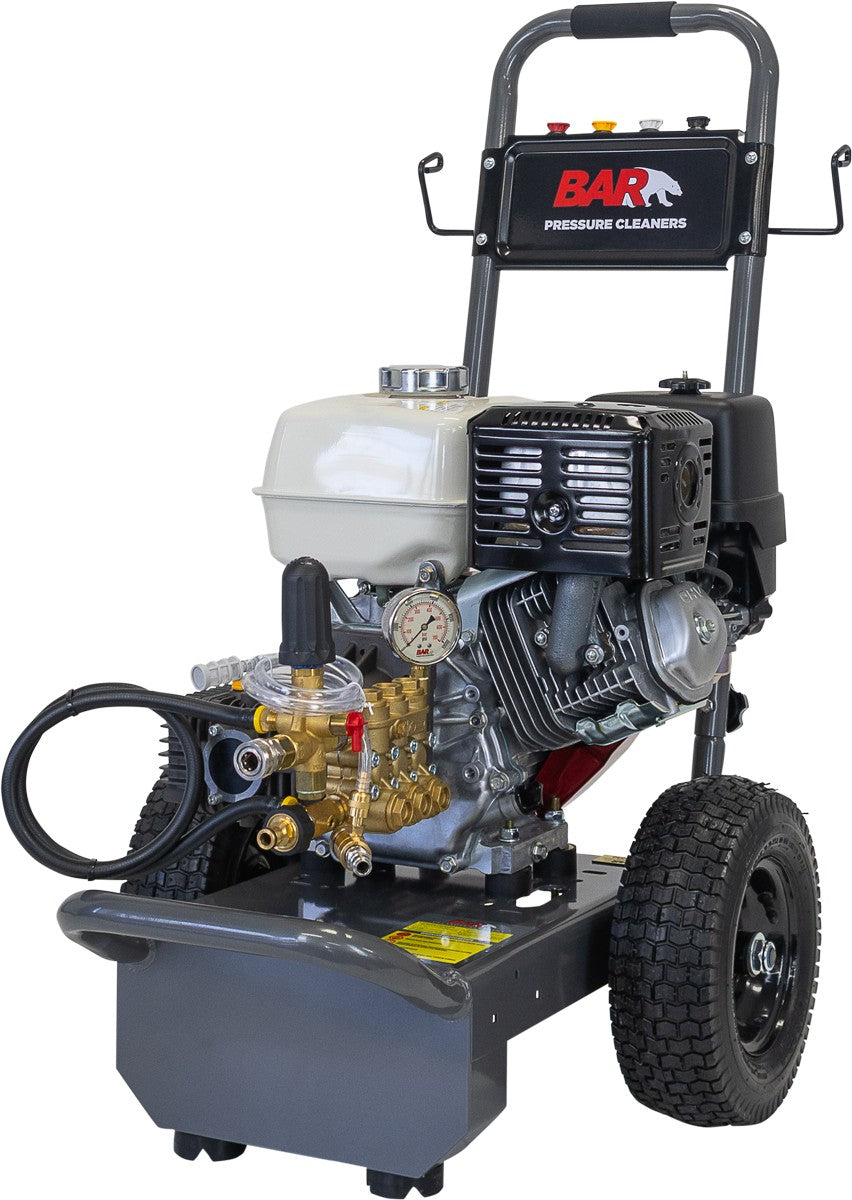 BE 4,000 PSI Petrol Pressure Washer - Honda GX390, Comet Pump, Trolley Frame, Deluxe | BAR4013C-HD