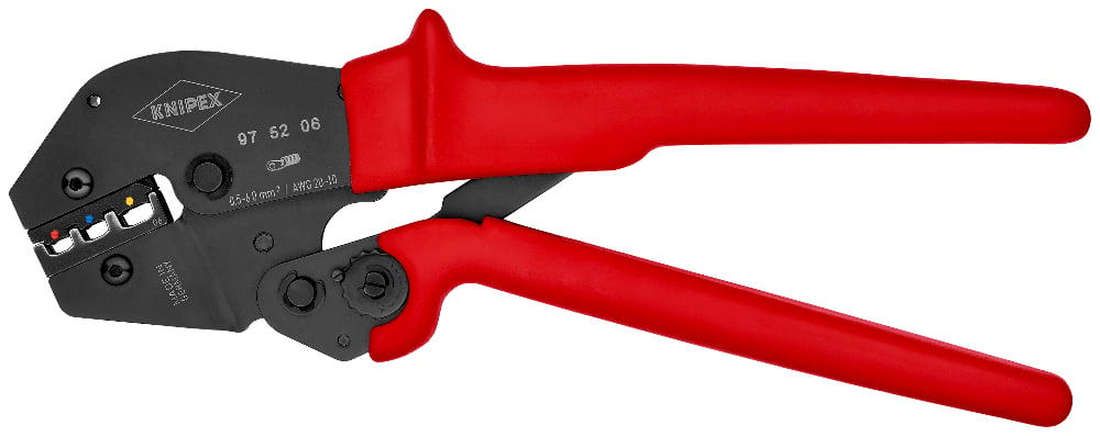 KNIPEX Ratcheting Crimping Pliers 250mm for Insulated Terminals & Connectors