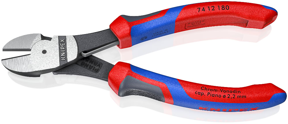 KNIPEX High Leverage Diagonal Cutting Pliers, 180mm