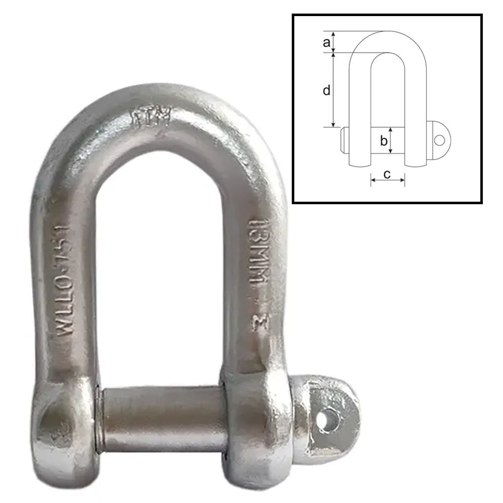ITM Dee Shackle, Grade M, 7 Tonne, 35mm Body