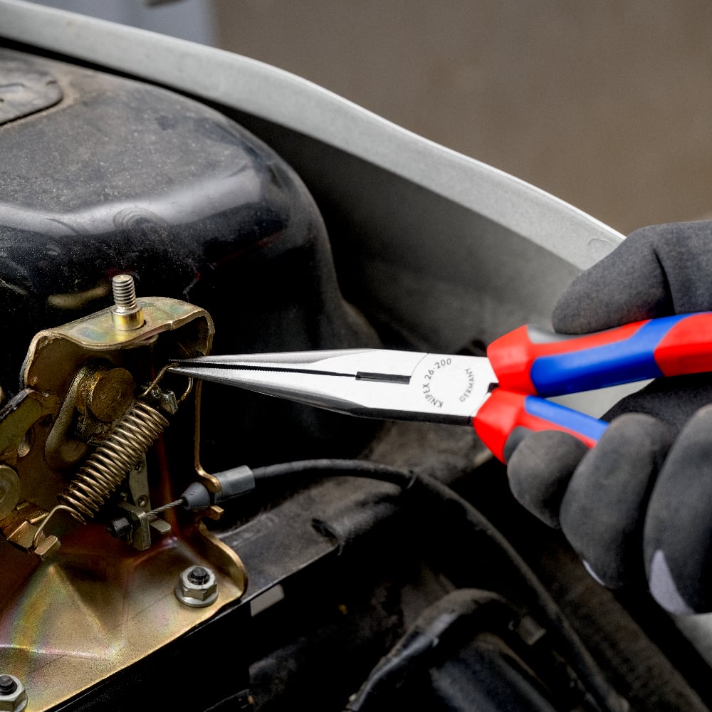 KNIPEX Pliers Chain Nose 200mm Side Cut Cush