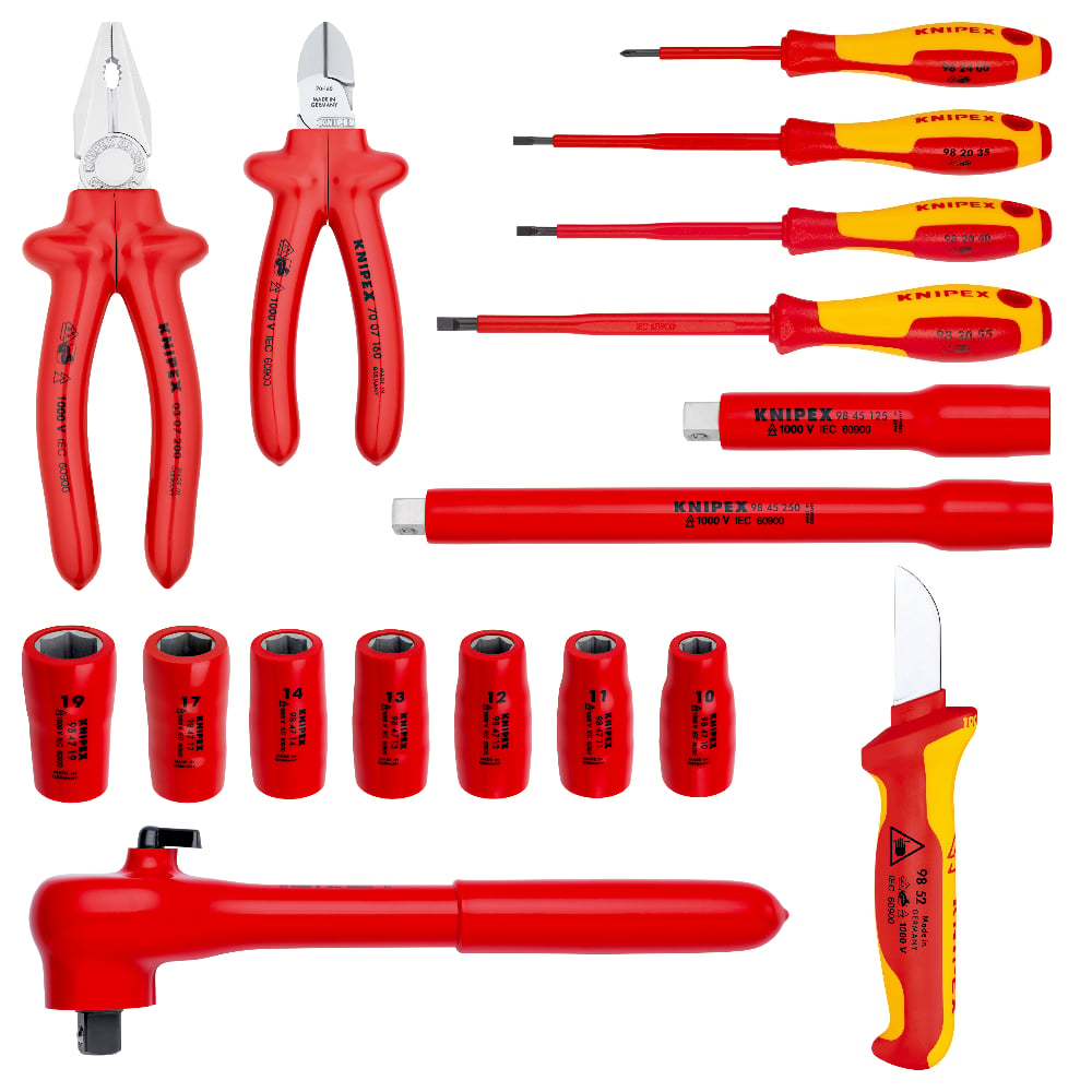 KNIPEX Tool Case Compact Insulated 17 Parts