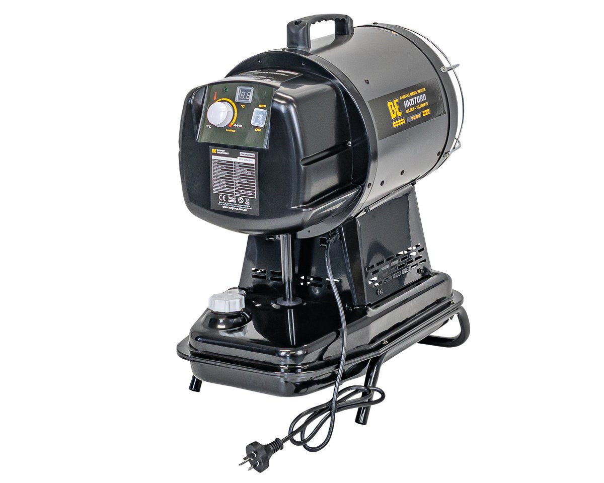 BE 20.5kW Diesel Radiant Heater - 70,000 BTU, Thermostat | HK070RD