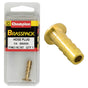 Champion Brass Hose Plugs - Barbed - 1/4in