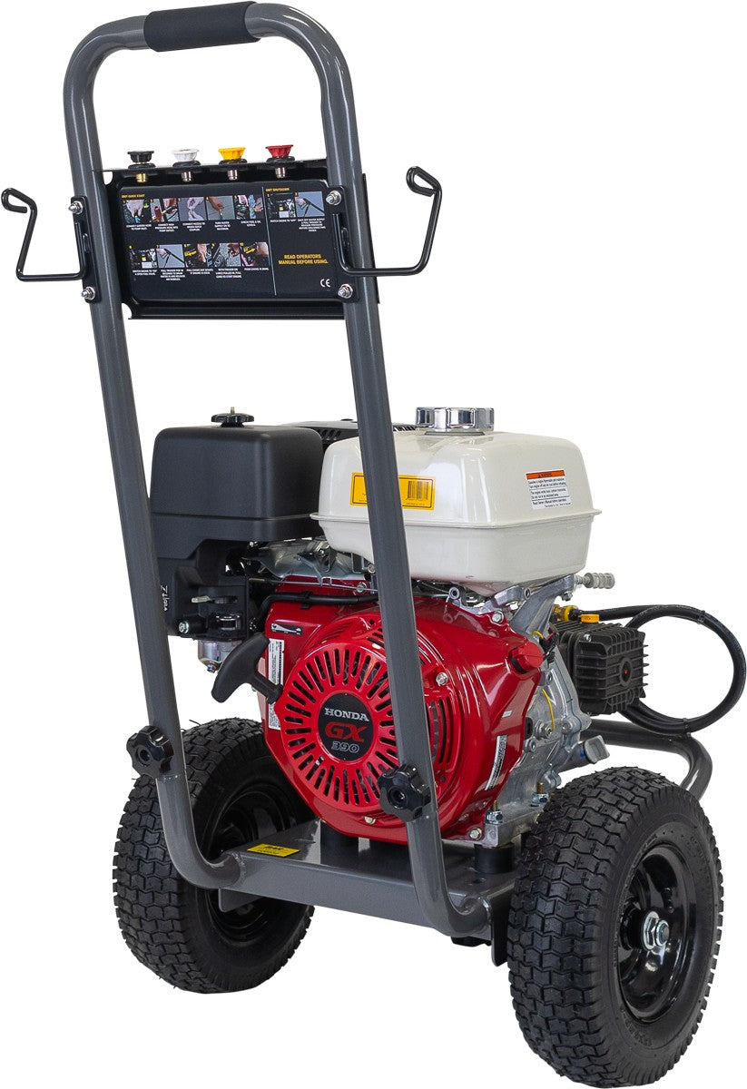 BE 4,000 PSI Petrol Pressure Washer - Honda GX390, Comet Pump, Trolley Frame, Deluxe | BAR4013C-HD
