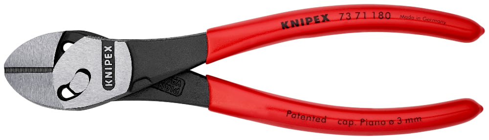 KNIPEX TwinForce Diagonal Cutting Pliers, 180mm