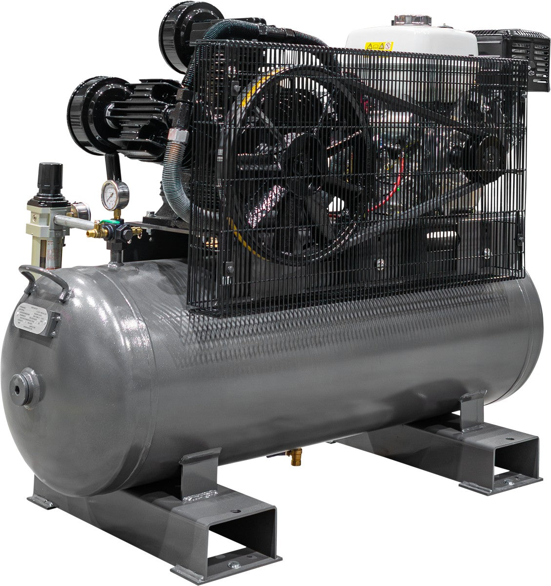 BE 160L Air Compressor - 13hp Petrol, Belt Drive, Electric Start | P16013-HE