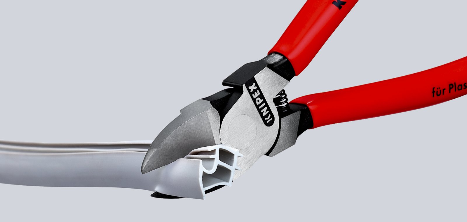 KNIPEX Pliers Diagonal Cut, Plastic Grip, 180mm
