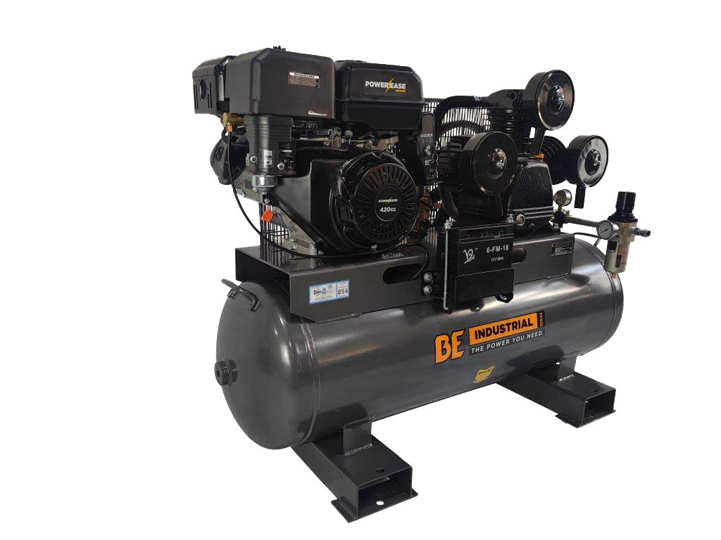 BE 160L Air Compressor - 15hp Petrol, Belt Drive | P16015-RE
