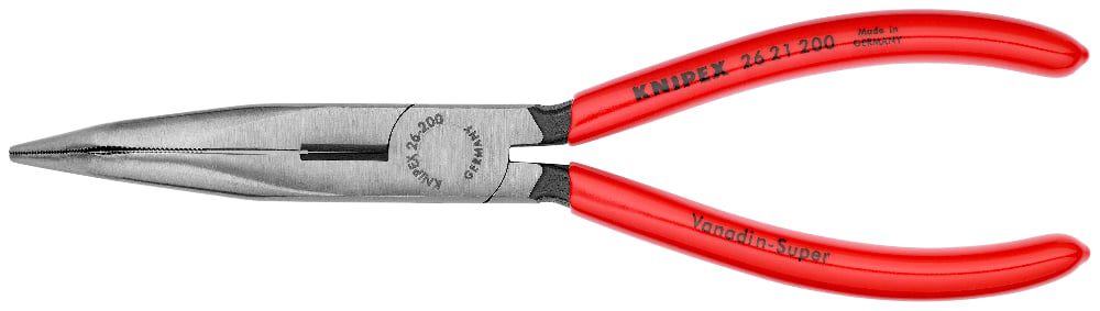 KNIPEX Pliers Long Nose 200mm Side Cut Bent