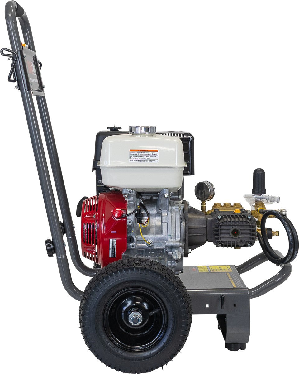 BE 4,000 PSI Petrol Pressure Washer - Honda GX390, Comet Pump, Trolley Frame, Deluxe | BAR4013C-HD