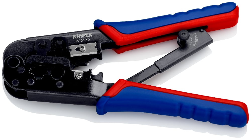 KNIPEX Ratcheting Crimping Pliers for Data Plugs 6 & 8 Pin