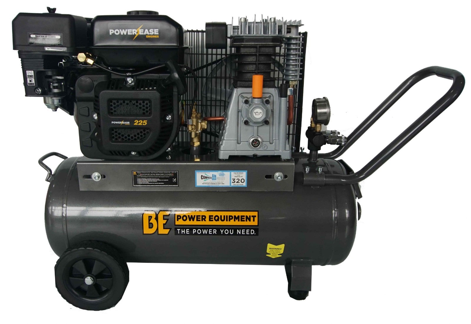 BE 50L Air Compressor - 7.5hp Petrol, Belt Drive | P5070C-R