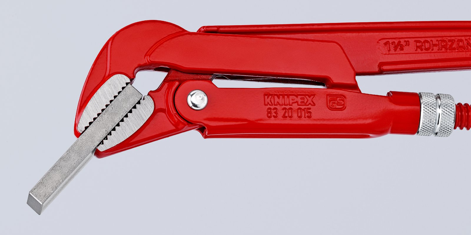 KNIPEX Pipe Wrench 45° 420mm Swedish Pattern