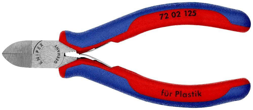 KNIPEX Diagonal Cutting Pliers for Plastic, 125mm
