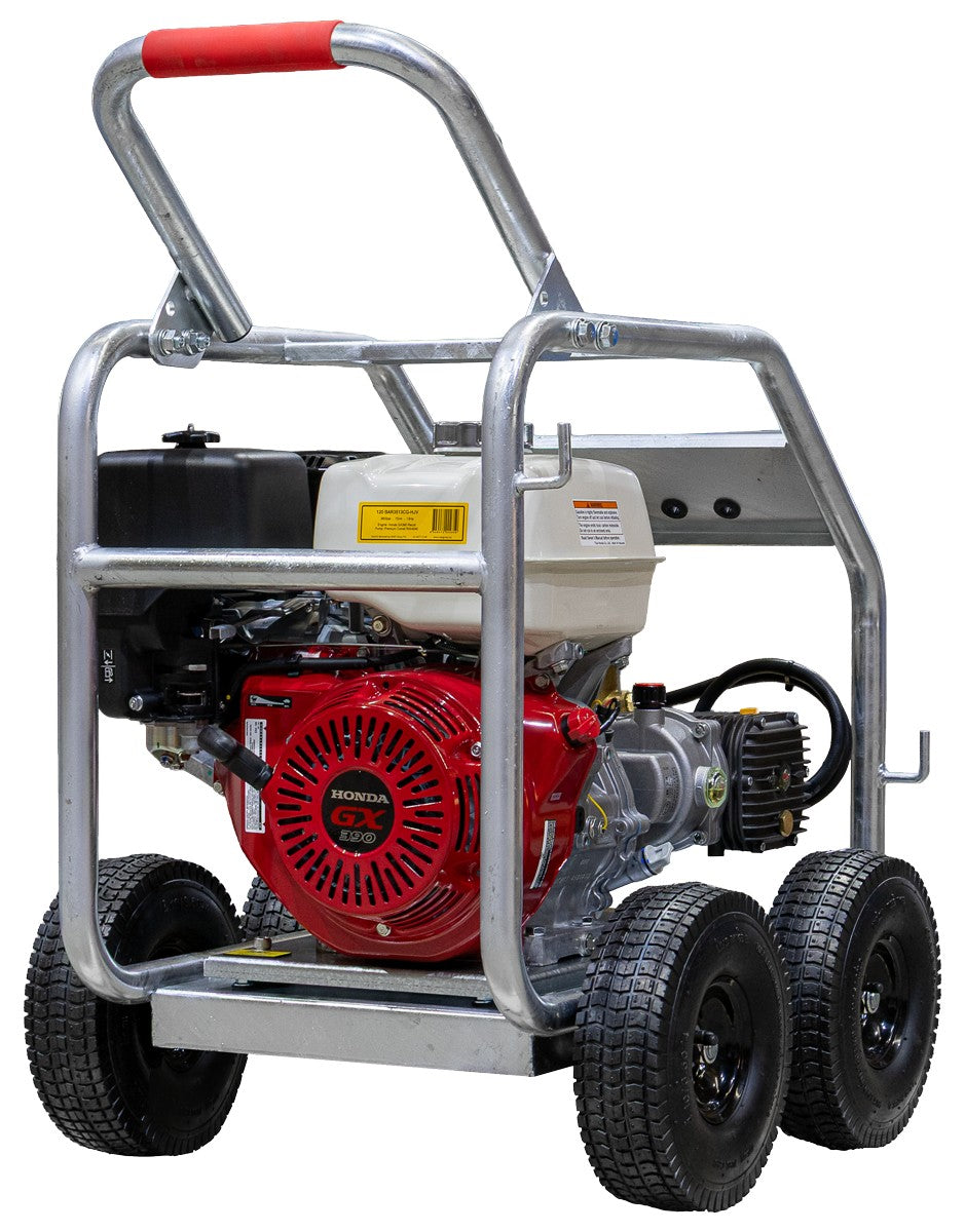 BE 3,800 PSI Petrol Pressure Washer - Honda GX390, Comet Pump, Vib Mount | BAR3513CG-HJV