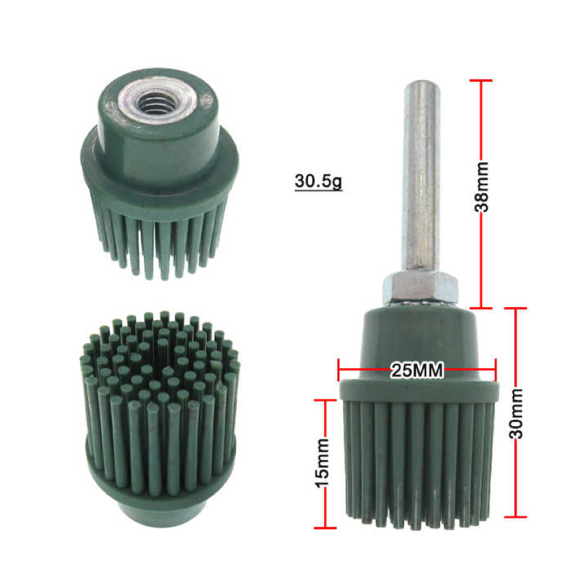 1Inch 25mm Green Bristle Disc P50