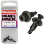 Champion Scrivet Black 13mm(L) 5mm(Hole) 10mm(HD) 2pk