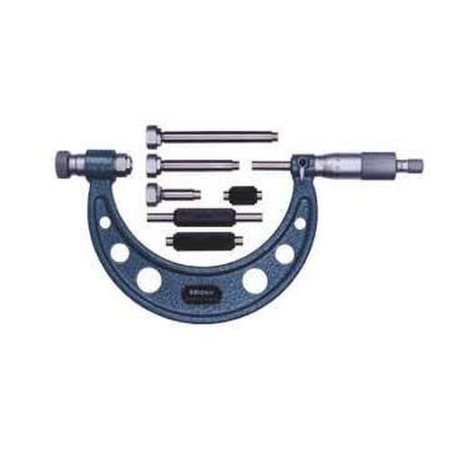 Mitutoyo Outside Micrometer Set Interchangeable Anvils 0-4" x .001" with Interchangeable Anvils-Mitutoyo-Tool Factory