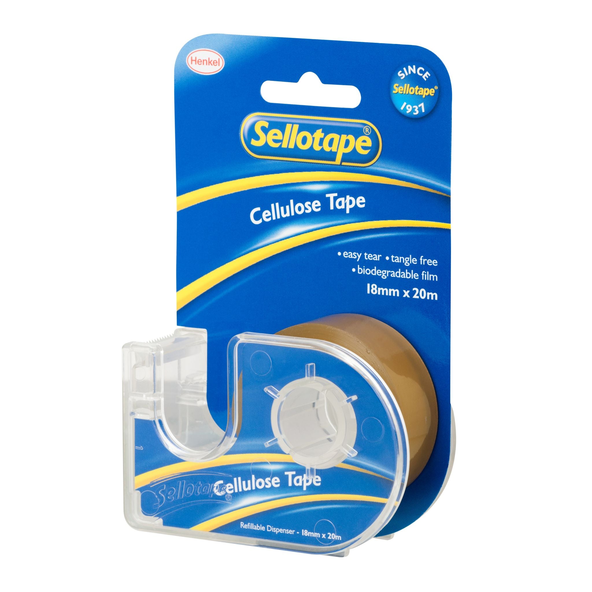 Sellotape 3263 Cellulose Tape On Dispenser 18mmx20m 1 UNIT