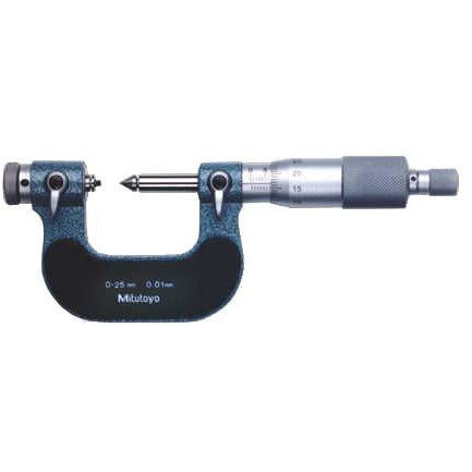 Mitutoyo Screw Thread Micrometer 0-25mm x 0.01mm Screw Thread Micrometer-Mitutoyo-Tool Factory