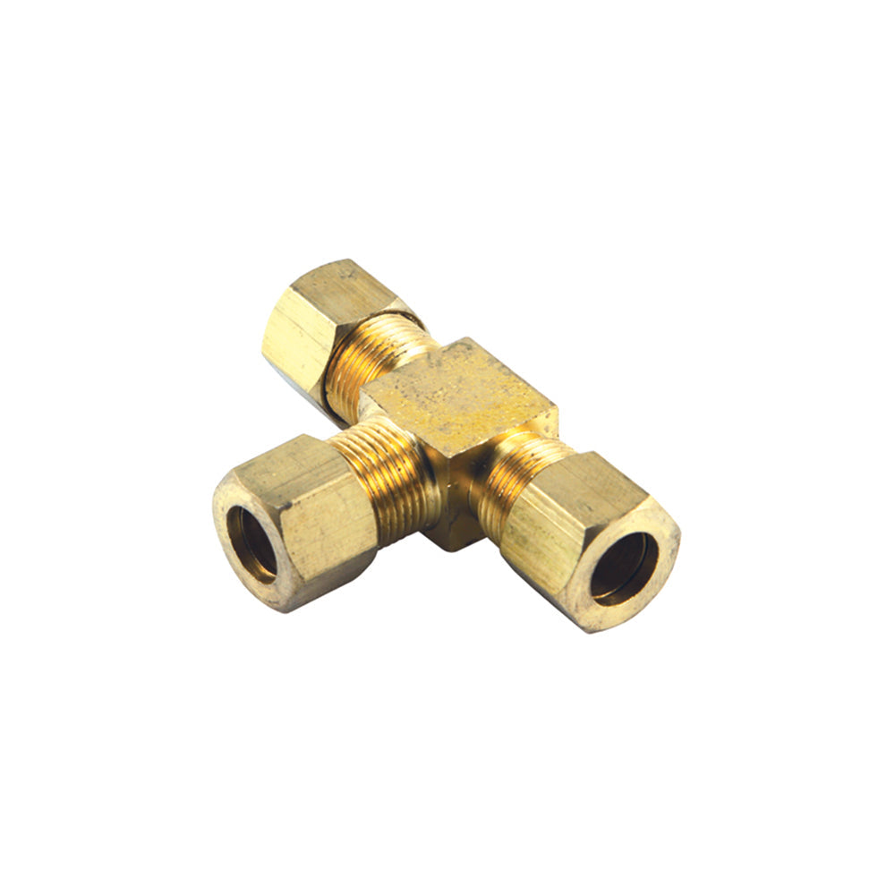 1/4in BSP Brass T-Union Connector**