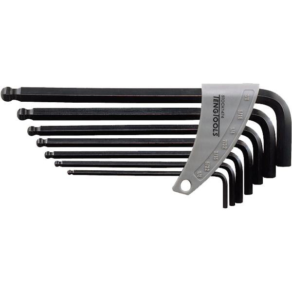 Teng 7Pc Ball-End Af Hex Key Set - 1/8In-3/8In | Wrenches & Spanners - Sets-Hand Tools-Tool Factory
