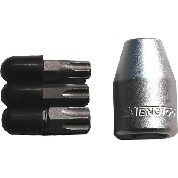 Teng 4Pc 1/2In Dr. Torx Bit Set-Tx45-Tx55 | Wrenches & Spanners - Sets-Hand Tools-Tool Factory
