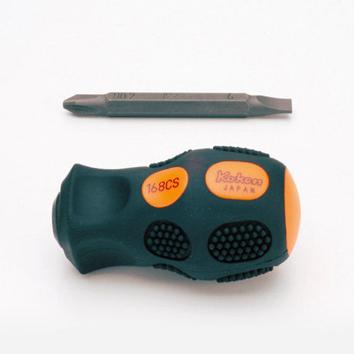 Koken Screwdriver - Stubby #2 Phillips x 6mm Flat-Hand Tools-Tool Factory