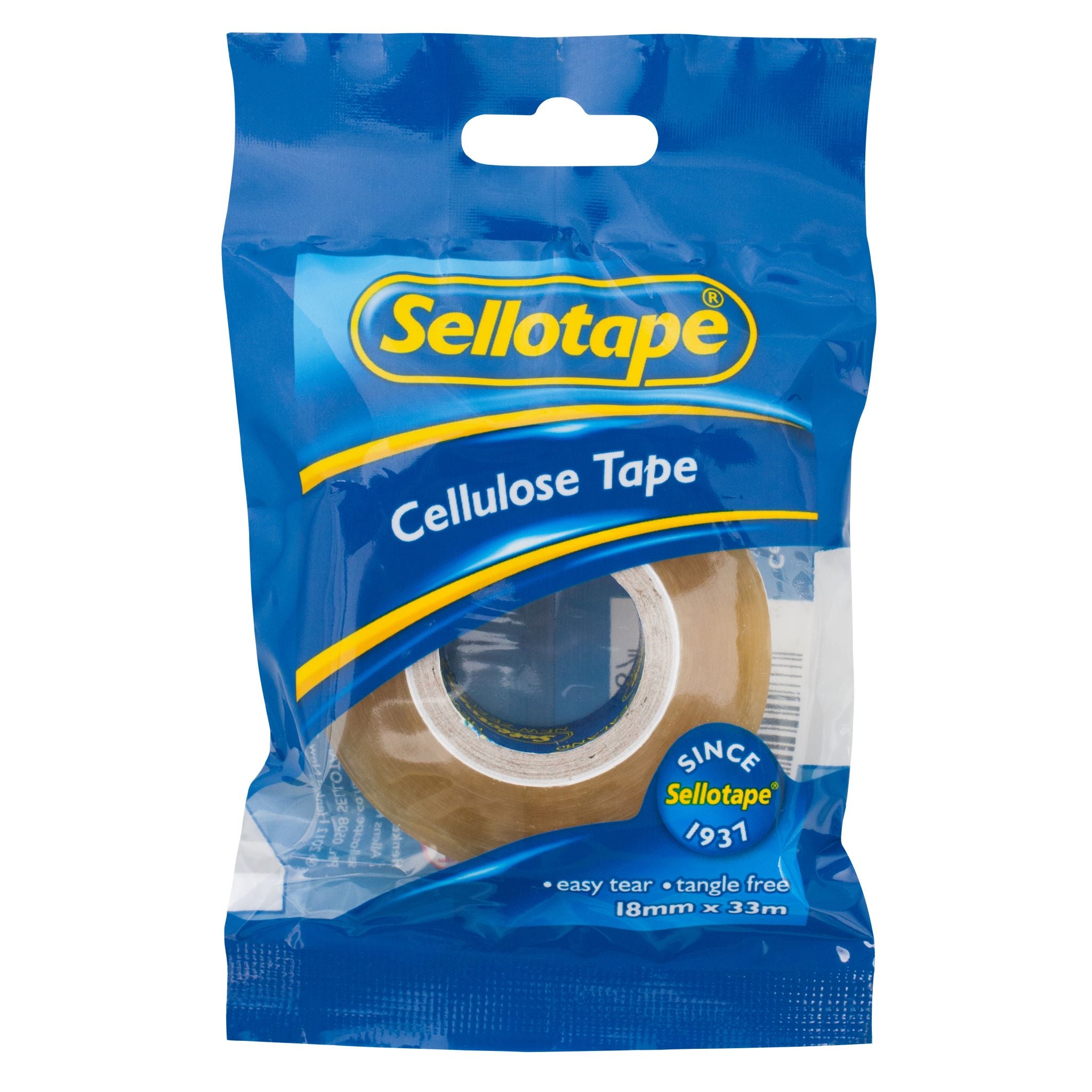 Sellotape 1100 Cellulose Tape 18mmx33m