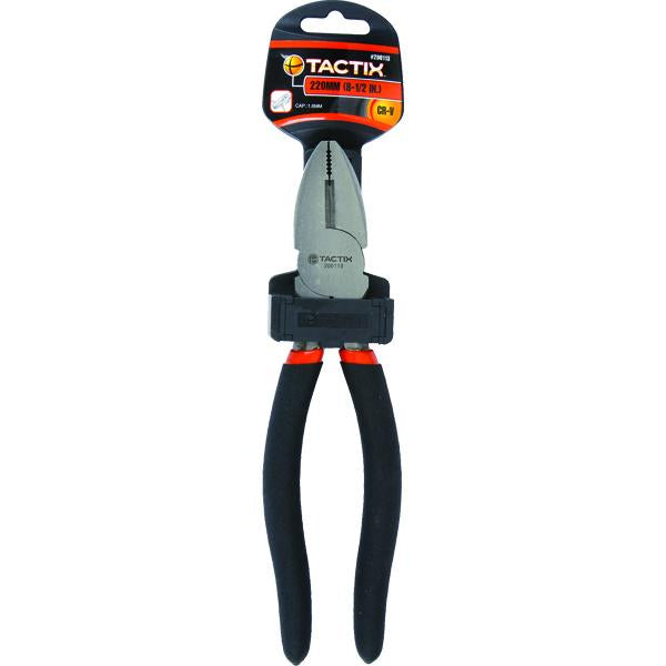 Tactix Pliers Linesman 8.5In/220Mm | Pliers - Combination (Linesman)-Hand Tools-Tool Factory