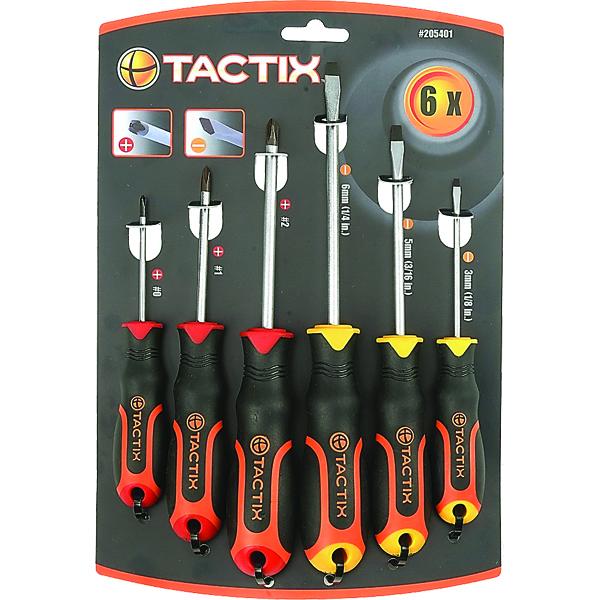 Tactix Screwdriver 6Pc Set Slot & Ph | Screwdrivers - Sets-Hand Tools-Tool Factory