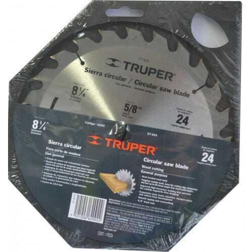 Truper Circular Saw Blade TCT 24-Tooth 210mm x 16mm