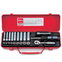 Koken 1/4" Dr Std & Deep Socket Set - 21pc 5.5-13mm Deep & Standard-Sockets & Accessories-Tool Factory