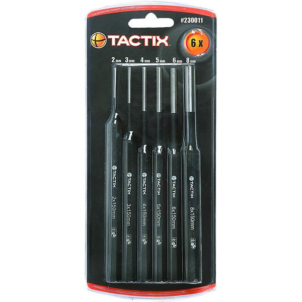 Tactix Punch Pin 6Pc Set. | Punches & Chisels - Sets-Hand Tools-Tool Factory
