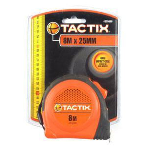 Tactix Tape Measure 8M X 25Mm - Basic | Measuring Tools - Tapes & Rules-Hand Tools-Tool Factory