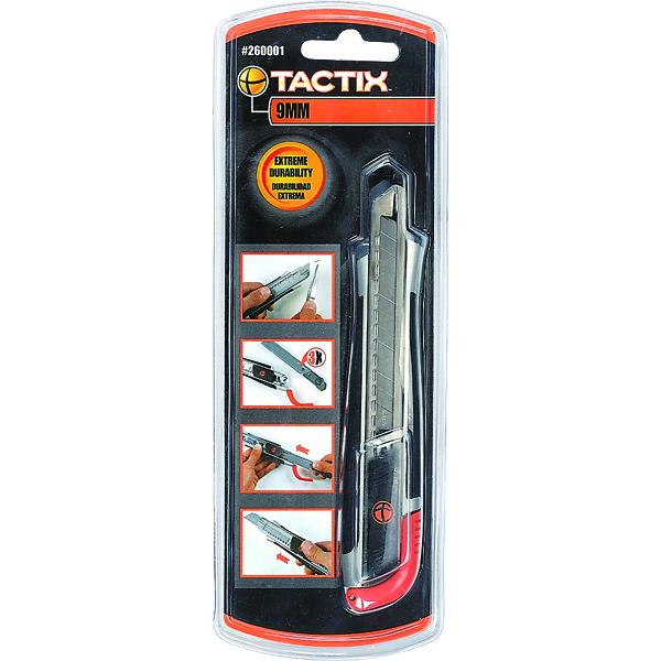 Tactix Knife Snap-Off 9Mm Zinc-Al Alloy Handle | Cutting Tools - Knives-Hand Tools-Tool Factory