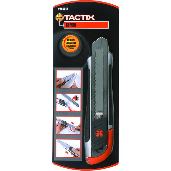 Tactix Knife Snap-Off 18Mm Zinc-Al Alloy | Cutting Tools - Knives-Hand Tools-Tool Factory