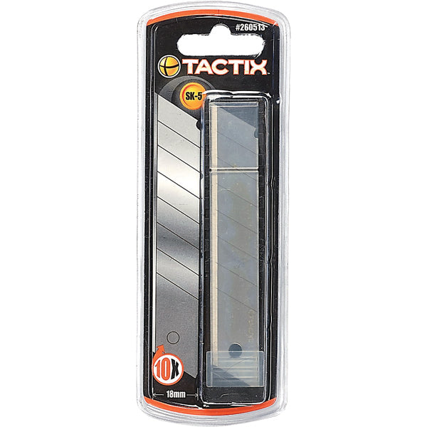 Tactix Knife Blade Snap-off 10pc 18mm