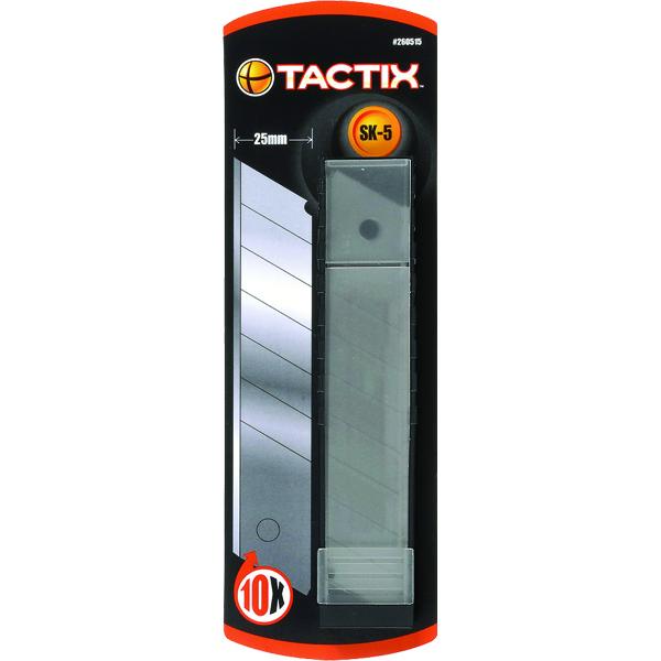 Tactix Knife Blade Snap-Off 10Pc 25Mm | Cutting Tools - Knives-Hand Tools-Tool Factory