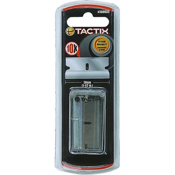 Tactix - Scraper Blade 10Pc | Masonry & Painting - Scrapers-Hand Tools-Tool Factory