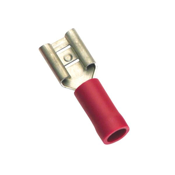 Champion Red Female Push-On Spade Terminal -20Pk | Auto Crimp Terminals - Wire Tap Connectors-Automotive & Electrical Accessories-Tool Factory