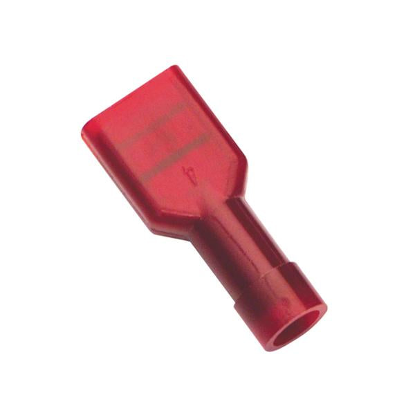 Champion Red Female Insulated Push-On Spade Terminal -25Pk | Auto Crimp Terminals - Fully Insulated-Automotive & Electrical Accessories-Tool Factory