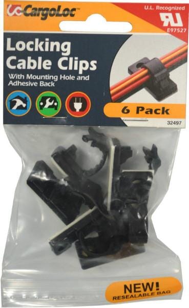 Cargoloc Locking Cable Clips 6-pce #32497